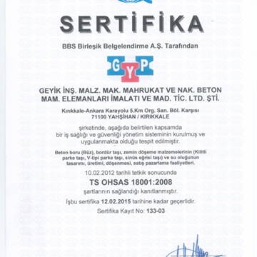 TS OHSAS 180001-2008